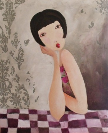 Speed dating... ennuyant - 60x81 -